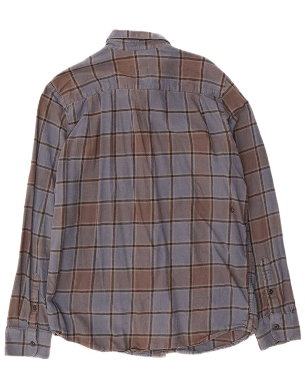 Cămașă din flanel pentru bărbați Volcom Modern Fit, din bumbac carouri albastru