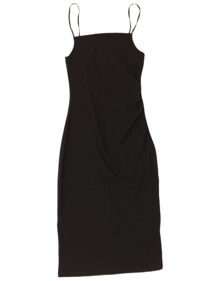 Rochie bodycon fără mâneci pentru femei Zara UK 12 Poliester mediu negru