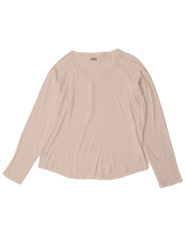 Columbia Top pentru femei cu mânecă lungă UK 18 XL, bumbac alb