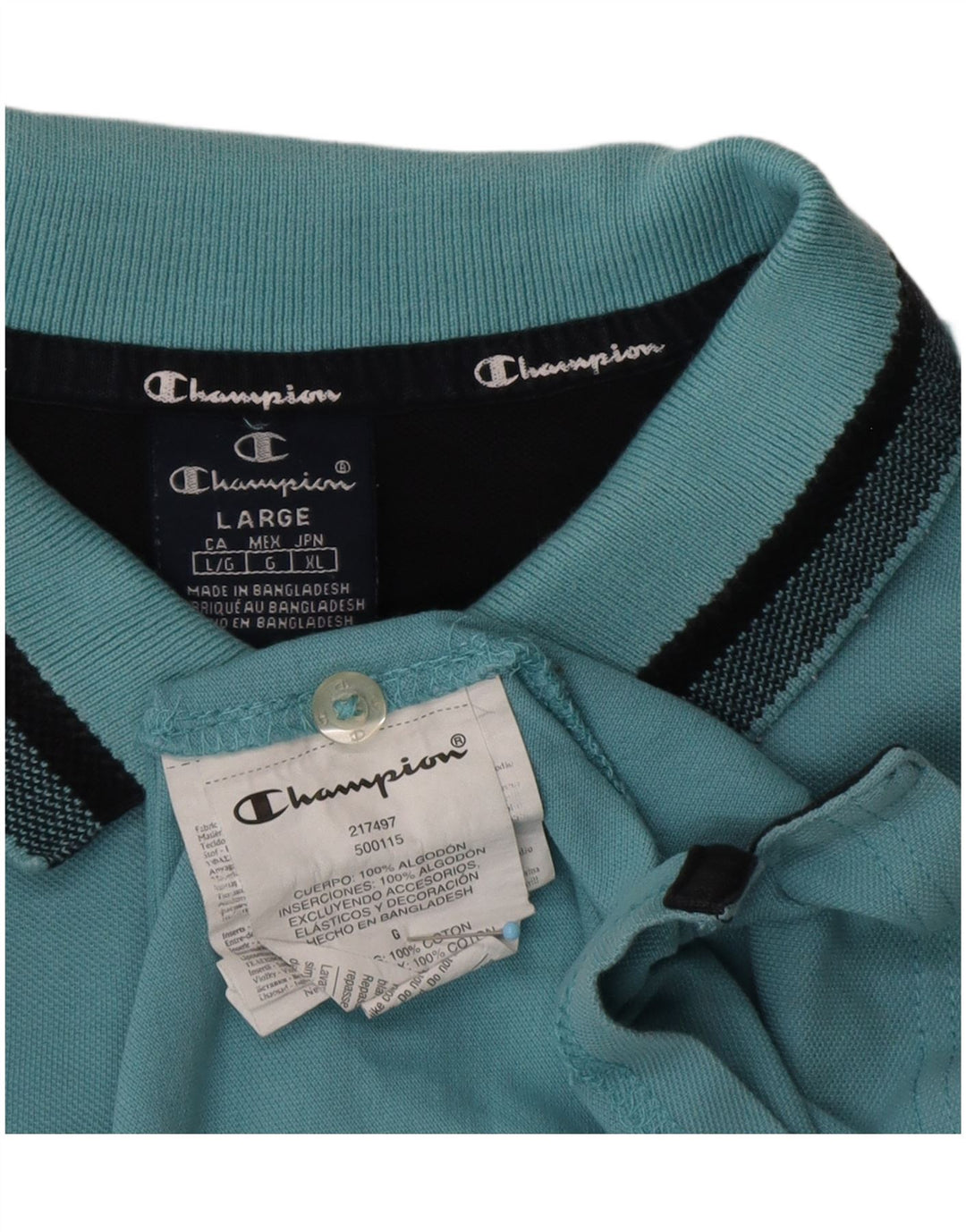 Tricou polo pentru bărbați CHAMPION, mare, albastru, bumbac