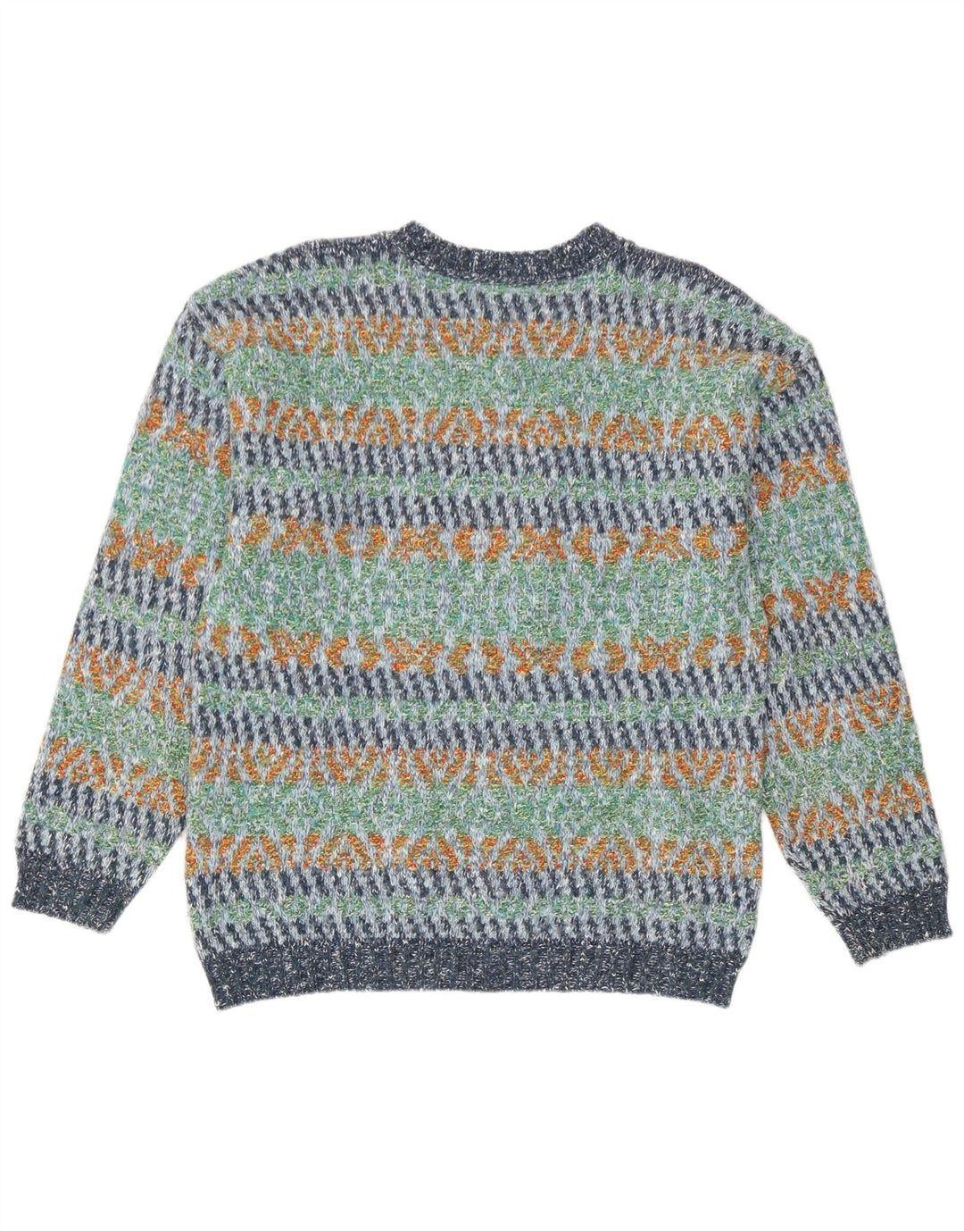 Pulover pentru bărbați North Pole cu gât crew pulover mare multicolor geometric