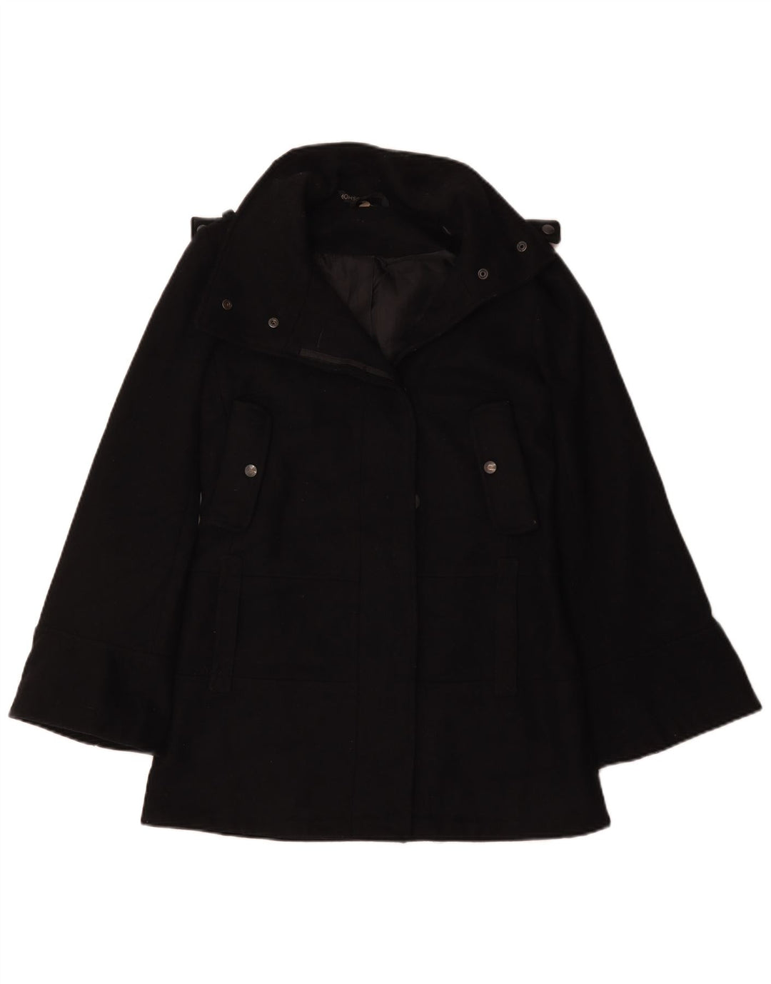 Palton supradimensionat pentru femei Topshop UK 6 XS poliester negru