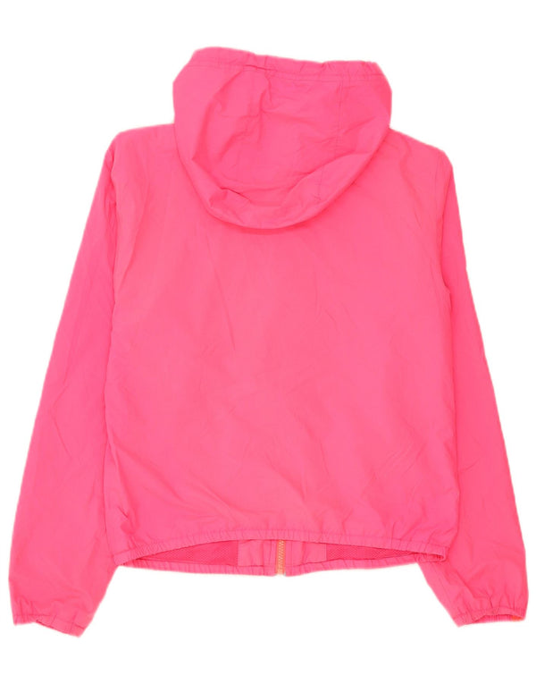 Hollister Womens Trening Top Jacket UK 14 Medium Pink Colorblock