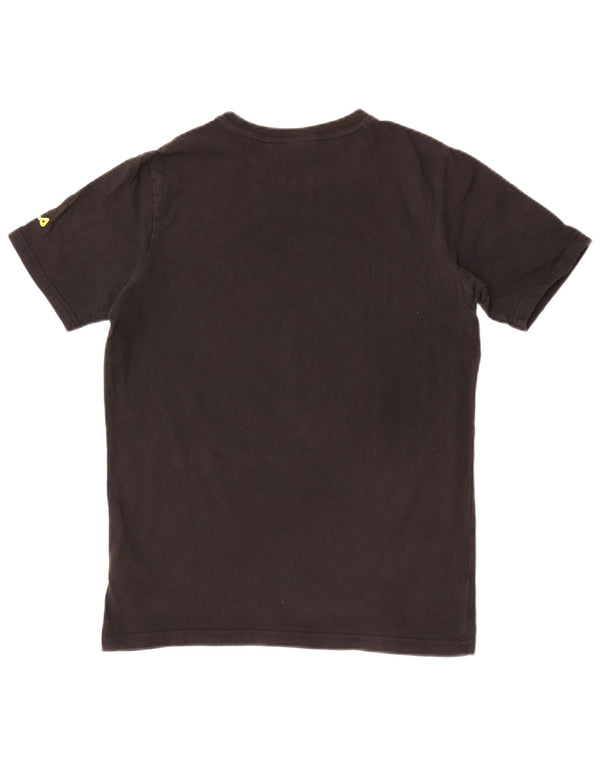 Fila Boys Graphic T-Shirt Top 15-16 Years Black Cotton