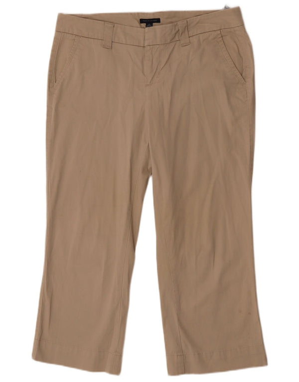 Pantaloni tăiați pentru femei Tommy Hilfiger US 10 Large W34 L24 Bej Bumbac