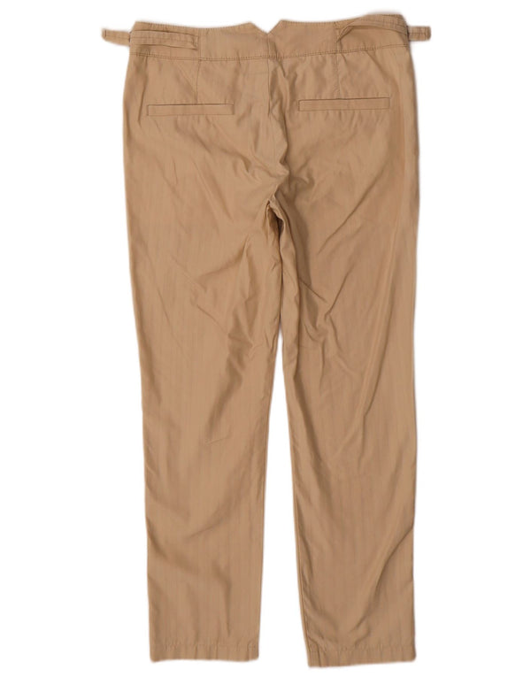 Hugo Boss Pantaloni chino subțiri pentru femei UK 8 Small W28 L26 Bej Herringbone