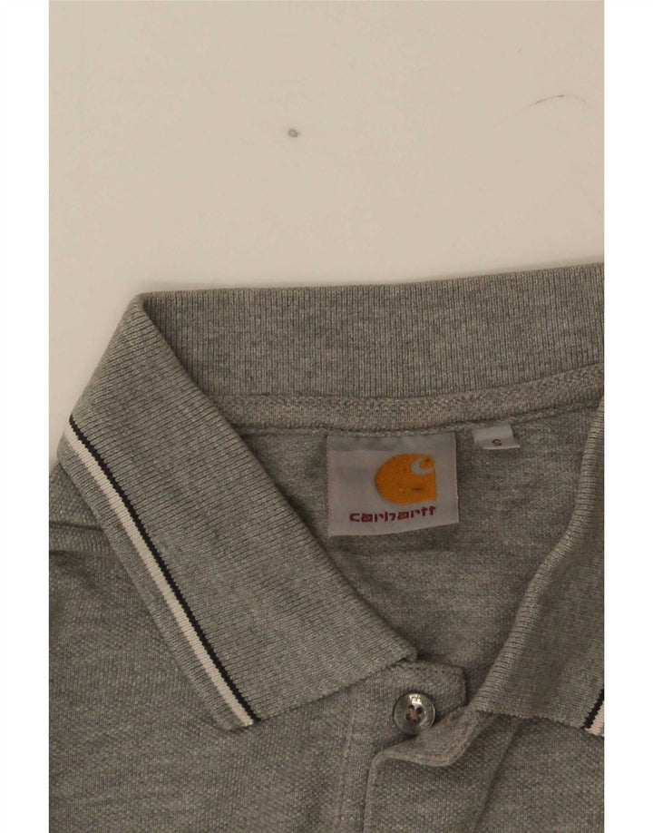 Cămașă polo pentru bărbați Carhartt, cu dungi mici, gri