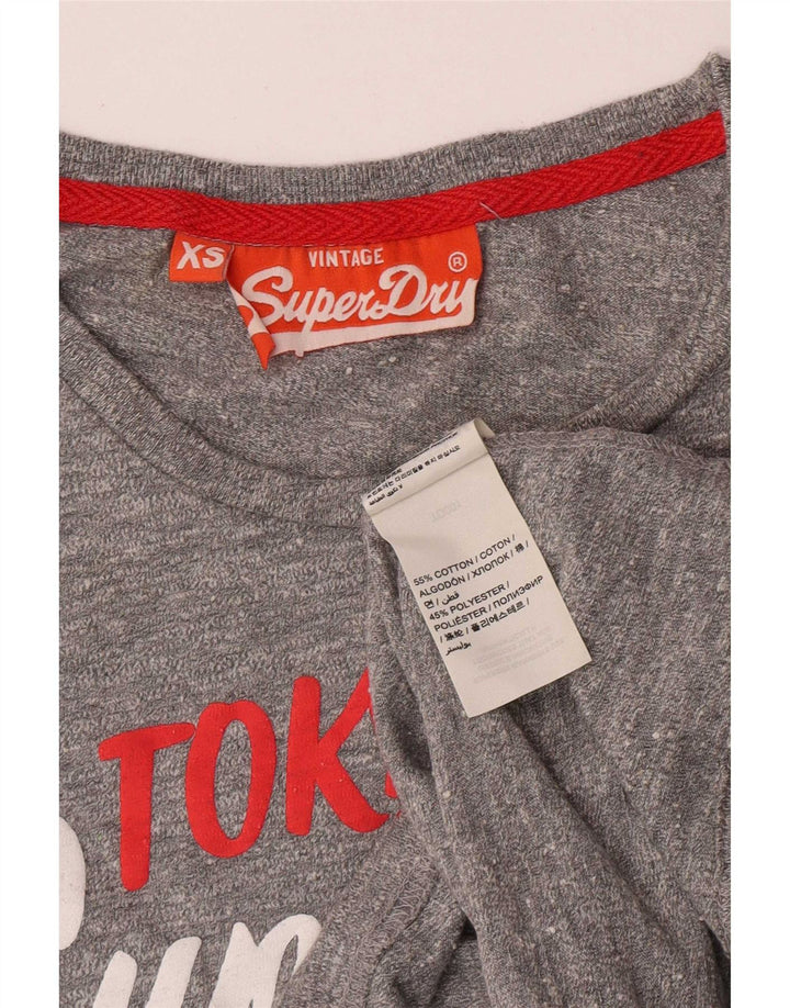 Tricou Superdry pentru bărbați Regular Graphic Top XS Bumbac gri