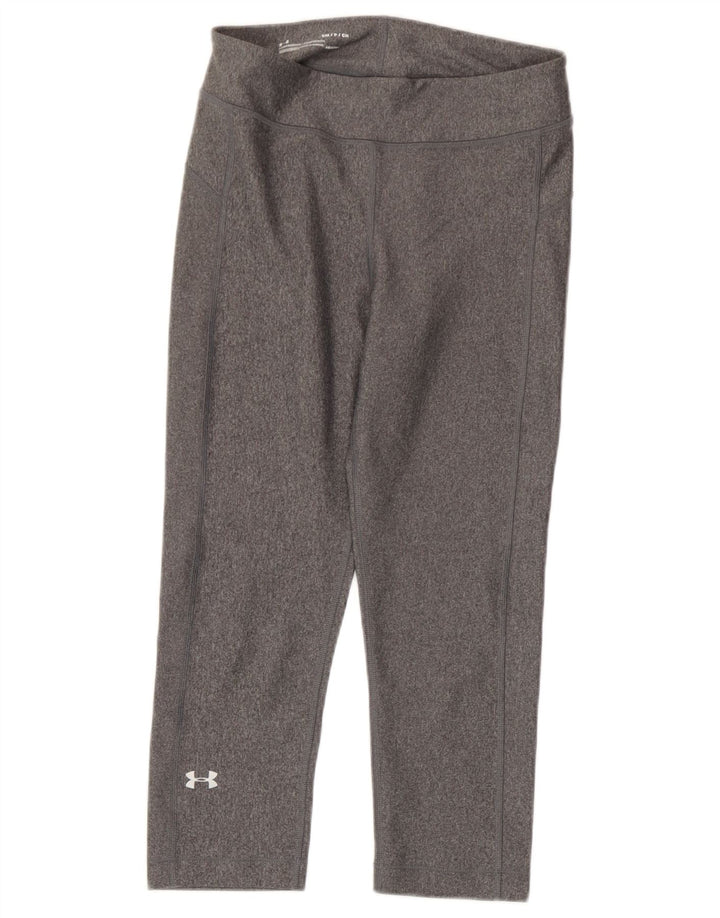 Leggings Capri Under Armour pentru femei Heat Gear UK 8 Small Gri Poliester