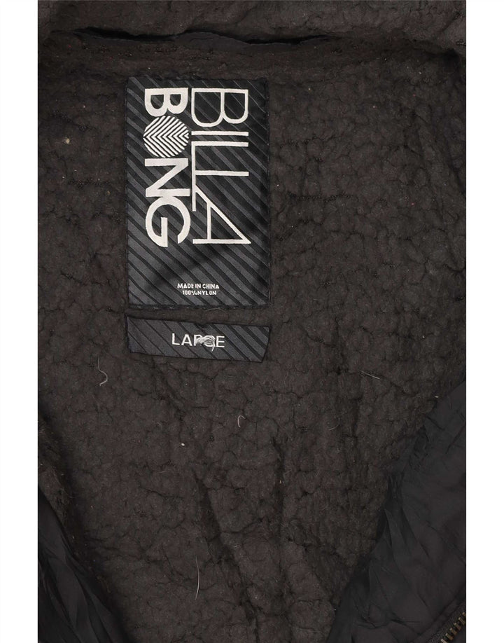 Jachetă căptușită cu glugă pentru bărbați Billabong UK 40 Poliester negru mare