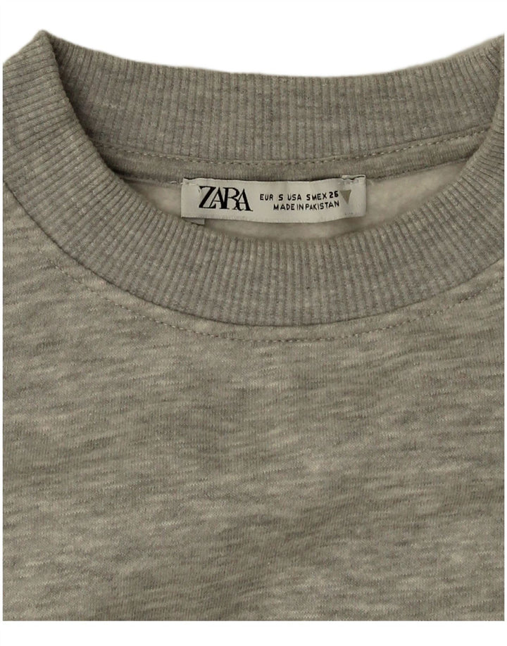 Pulover supradimensionat pentru femei Zara UK 10, mic, gri, pete