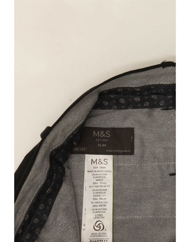 Pantaloni de costum subțiri de performanță pentru femei Marks & Spencer L28 L33 negri
