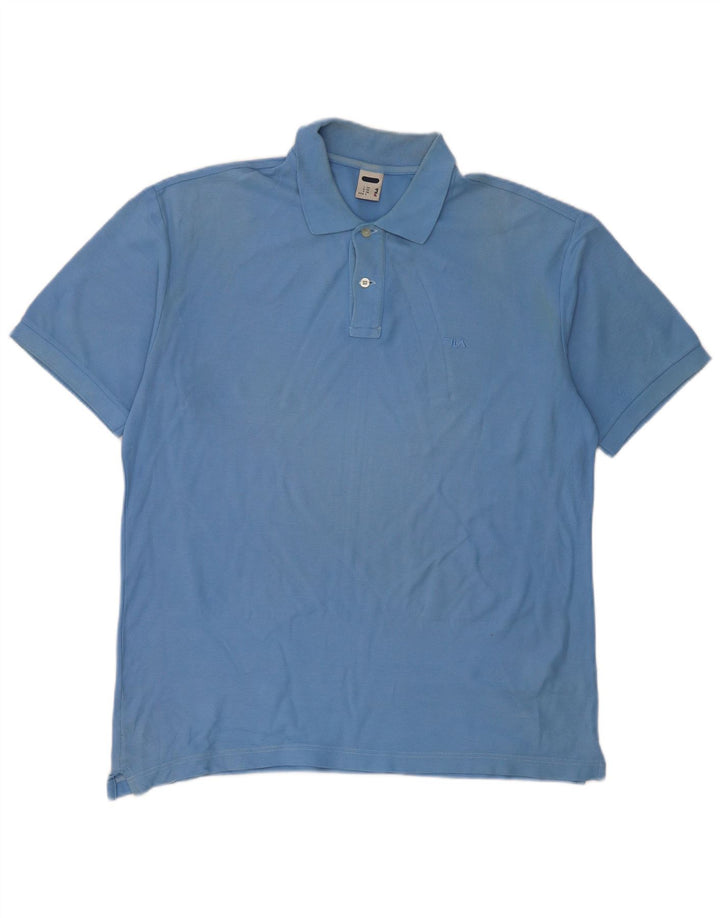 Tricou polo pentru bărbați FILA, mare, albastru, bumbac