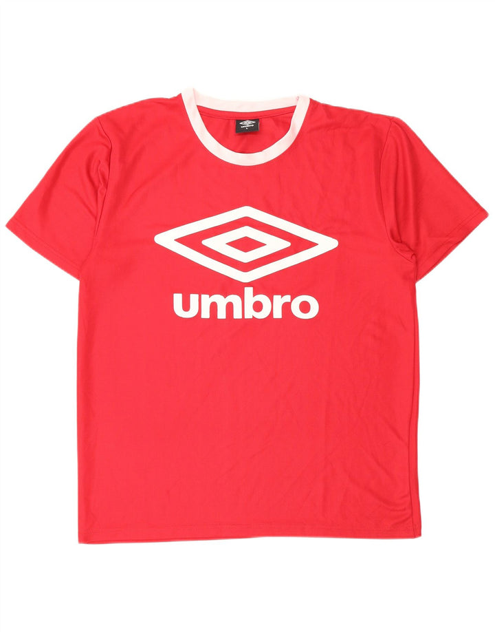 Tricou grafic Umbro pentru femei Top UK 16 Poliester roșu mare