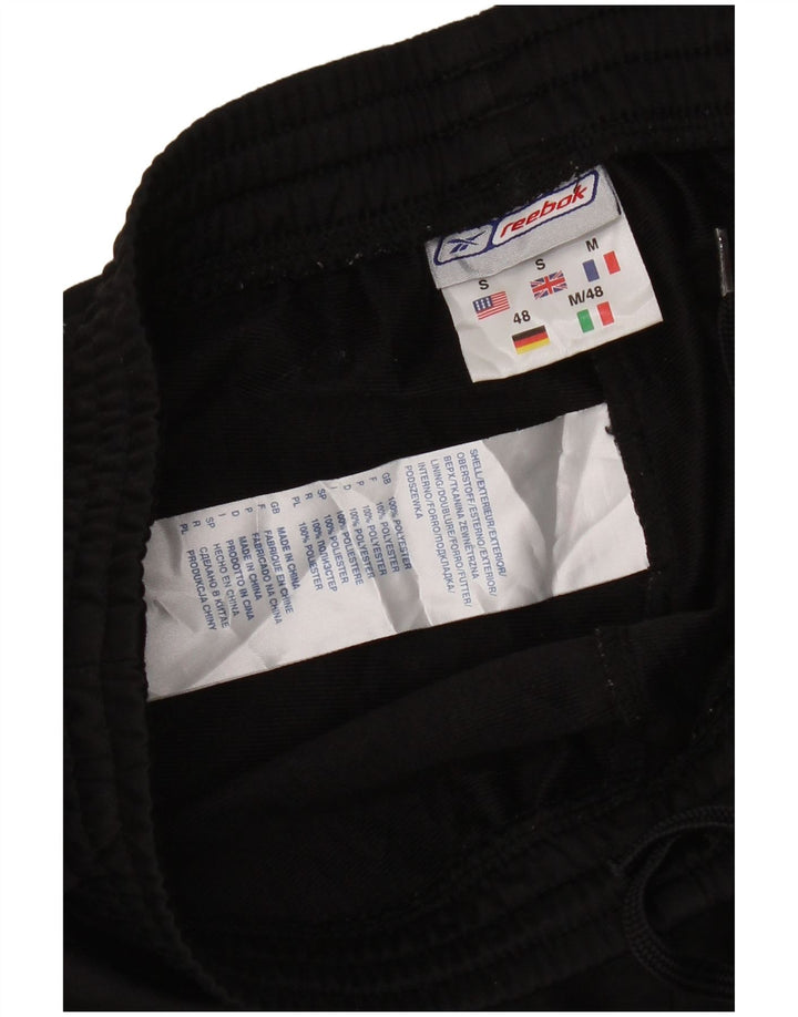 REEBOK Mens Tracksuit Trousers Small  Black Polyester