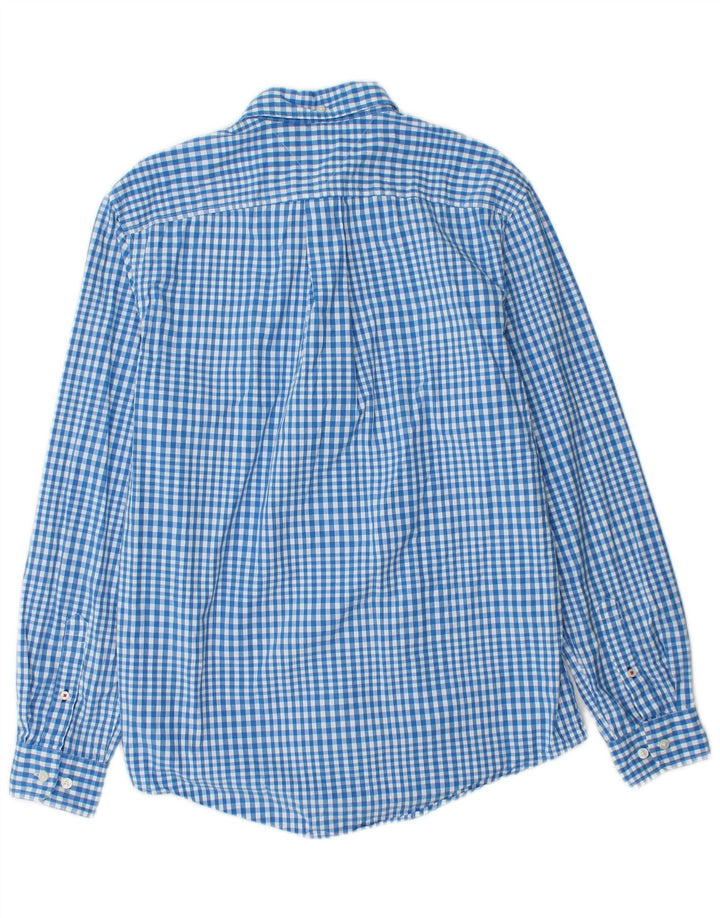 Cămașă pentru bărbați TOMMY HILFIGER, bumbac vichy albastru mediu