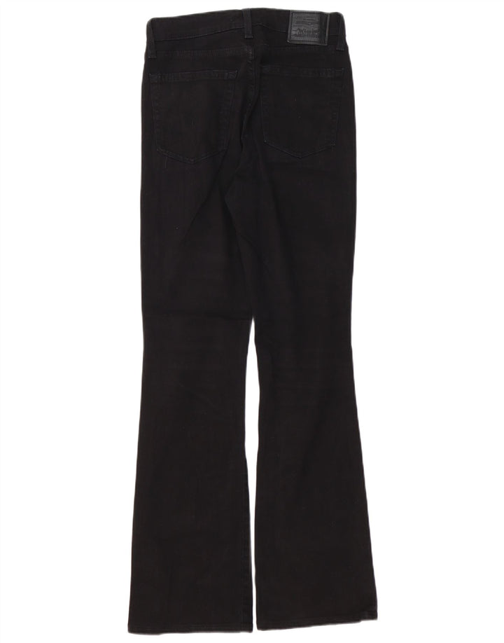 Blugi bootcut cu talie mare LEVI'S 725, W27 L30, bumbac negru