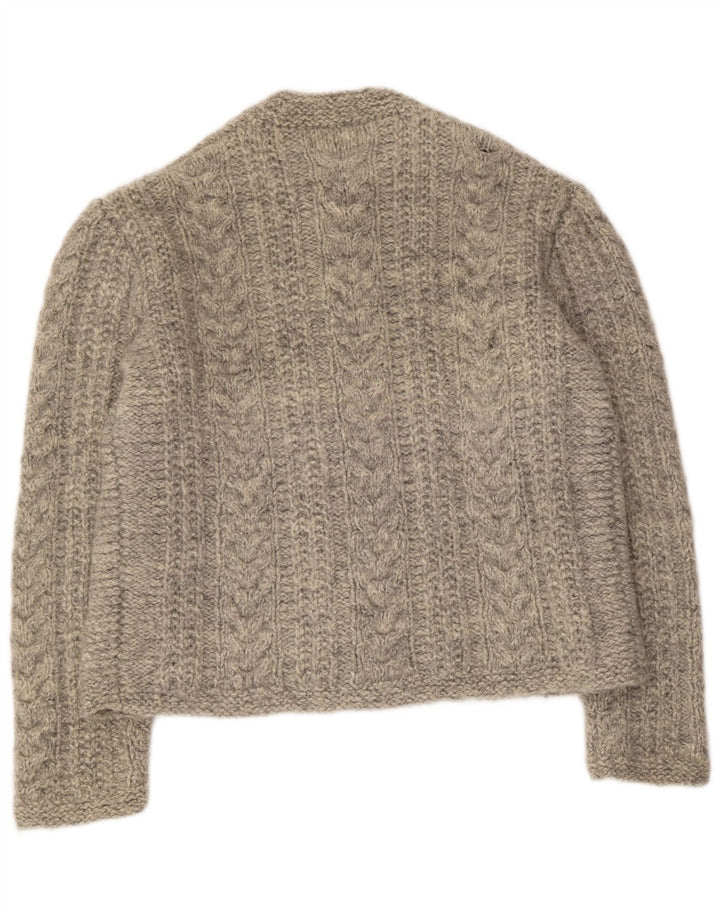 Cardigan Vintage pentru bărbați, mare, gri