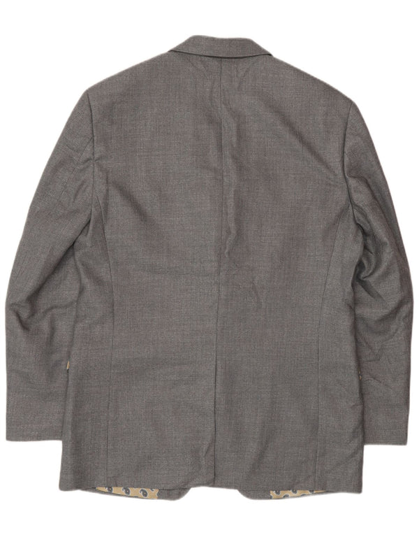 Jachetă Blazer pentru bărbați Chaps, cu 2 nasturi, UK 40, mare, gri, poliester