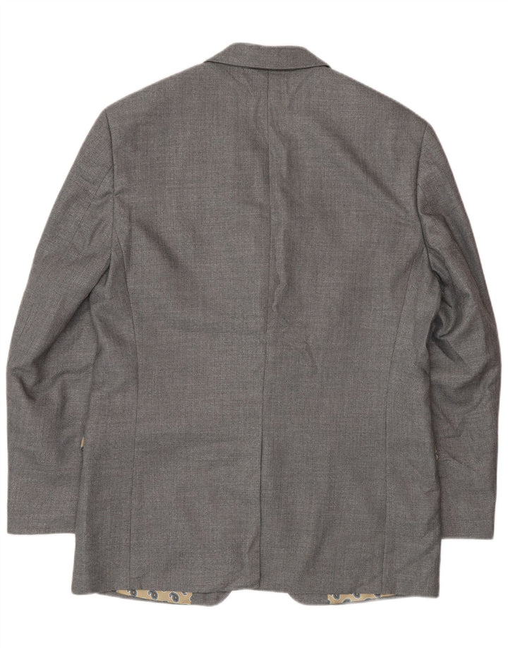 Jachetă Blazer pentru bărbați Chaps, cu 2 nasturi, UK 40, mare, gri, poliester