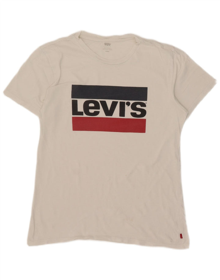 Tricou grafic Levi's pentru femei Top UK 14 Medium White