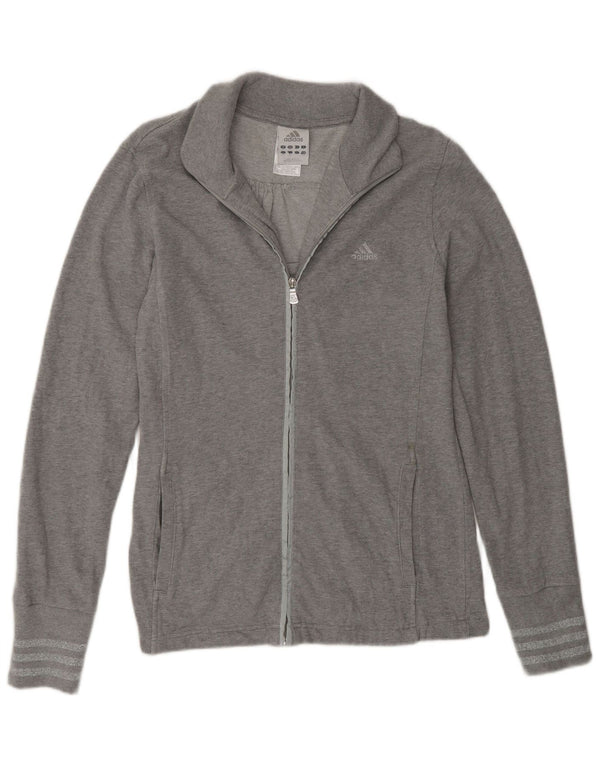 Jachetă de trening Adidas pentru femei UK 16, mare, gri bumbac
