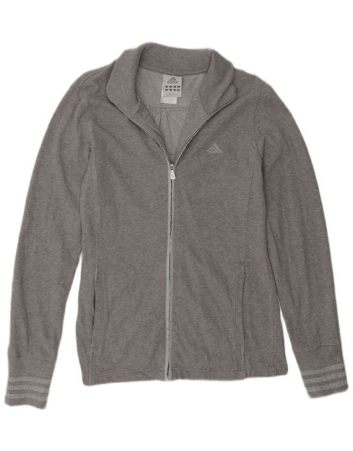 Jachetă de trening Adidas pentru femei UK 16, mare, gri bumbac