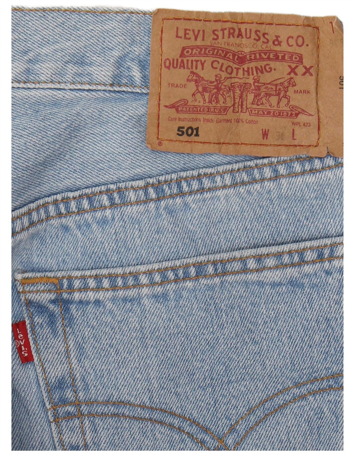 Blugi drepti pentru bărbați LEVI'S 501 W36 L29 Albastru
