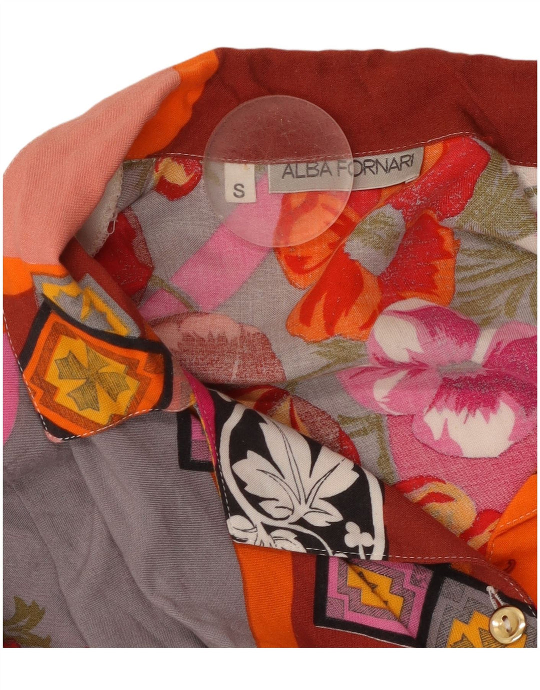 Cămașă supradimensionată pentru femei ALBA FORNARI UK 10 mic, multicoloră, mozaic