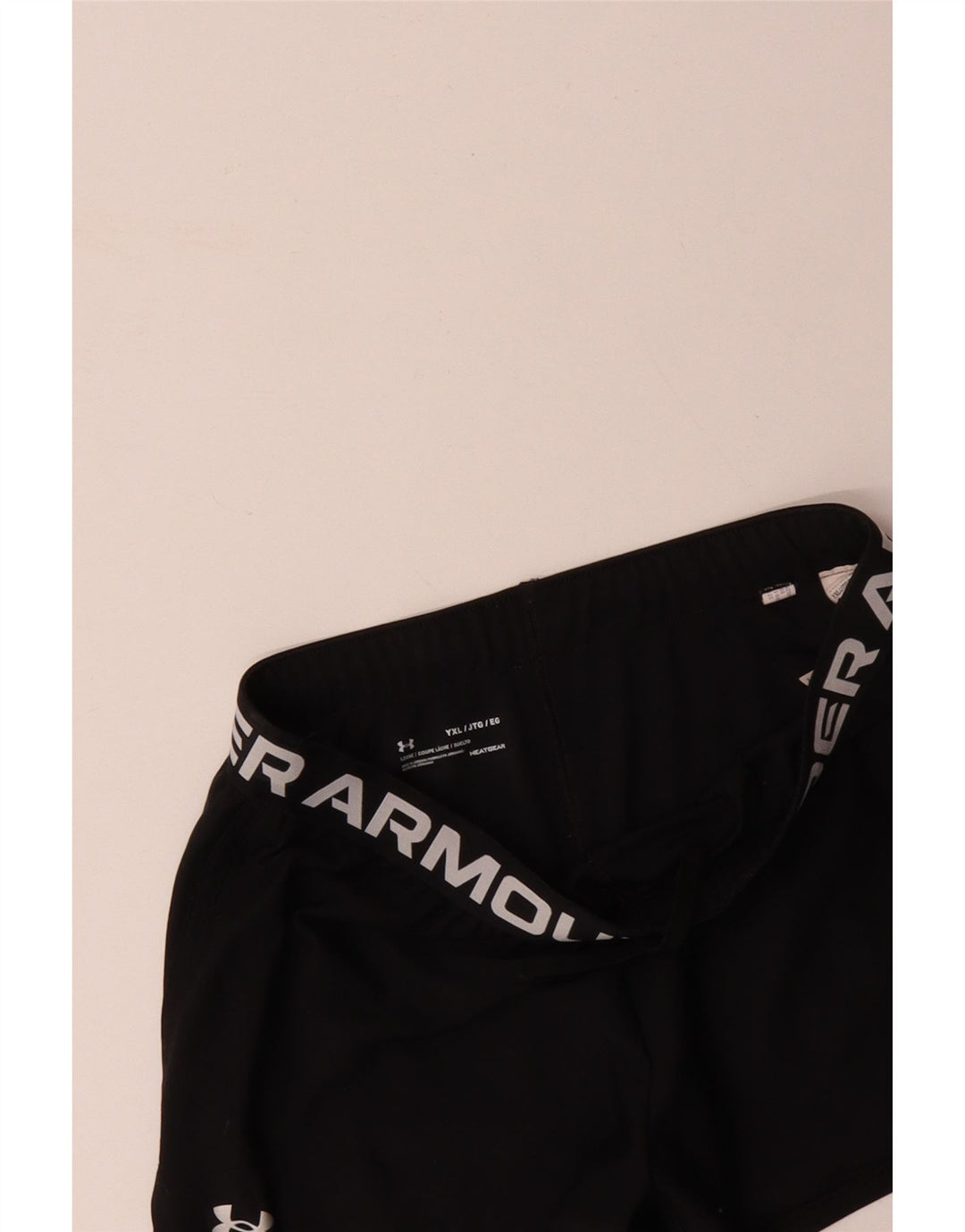 Pantaloni scurți sport grafic pentru fete UNDER ARMOUR 13-14 ani XL poliester negru