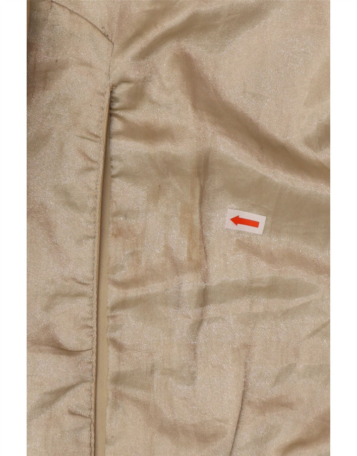 Palton de piele pentru femei OLLY & CO UK 10 Mic din piele bej