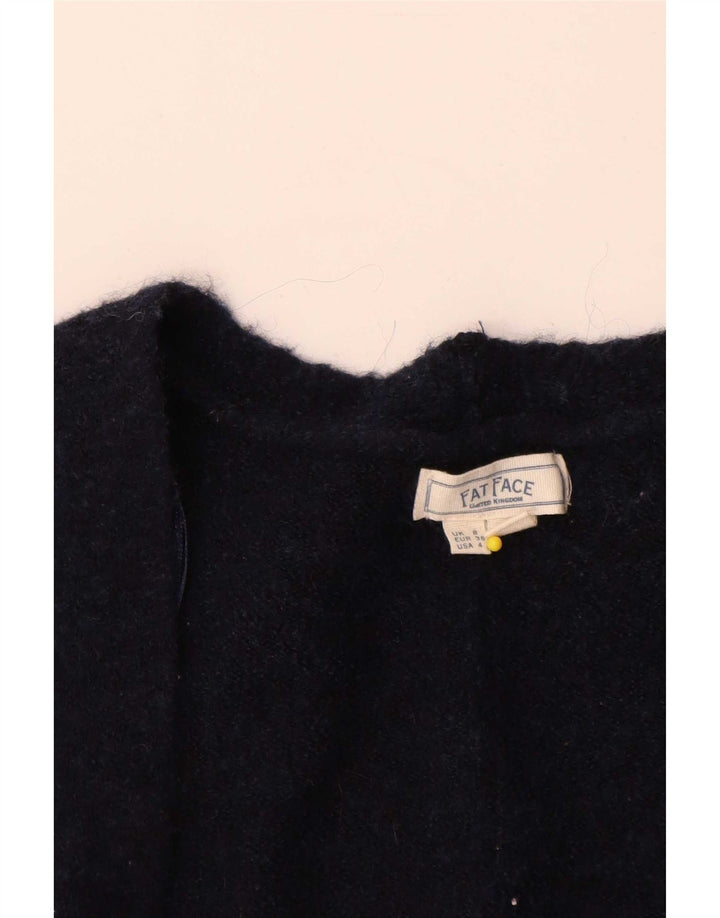Pulover cardigan deschis supradimensionat pentru femei Fat Face UK 8 Mic Bleumarin