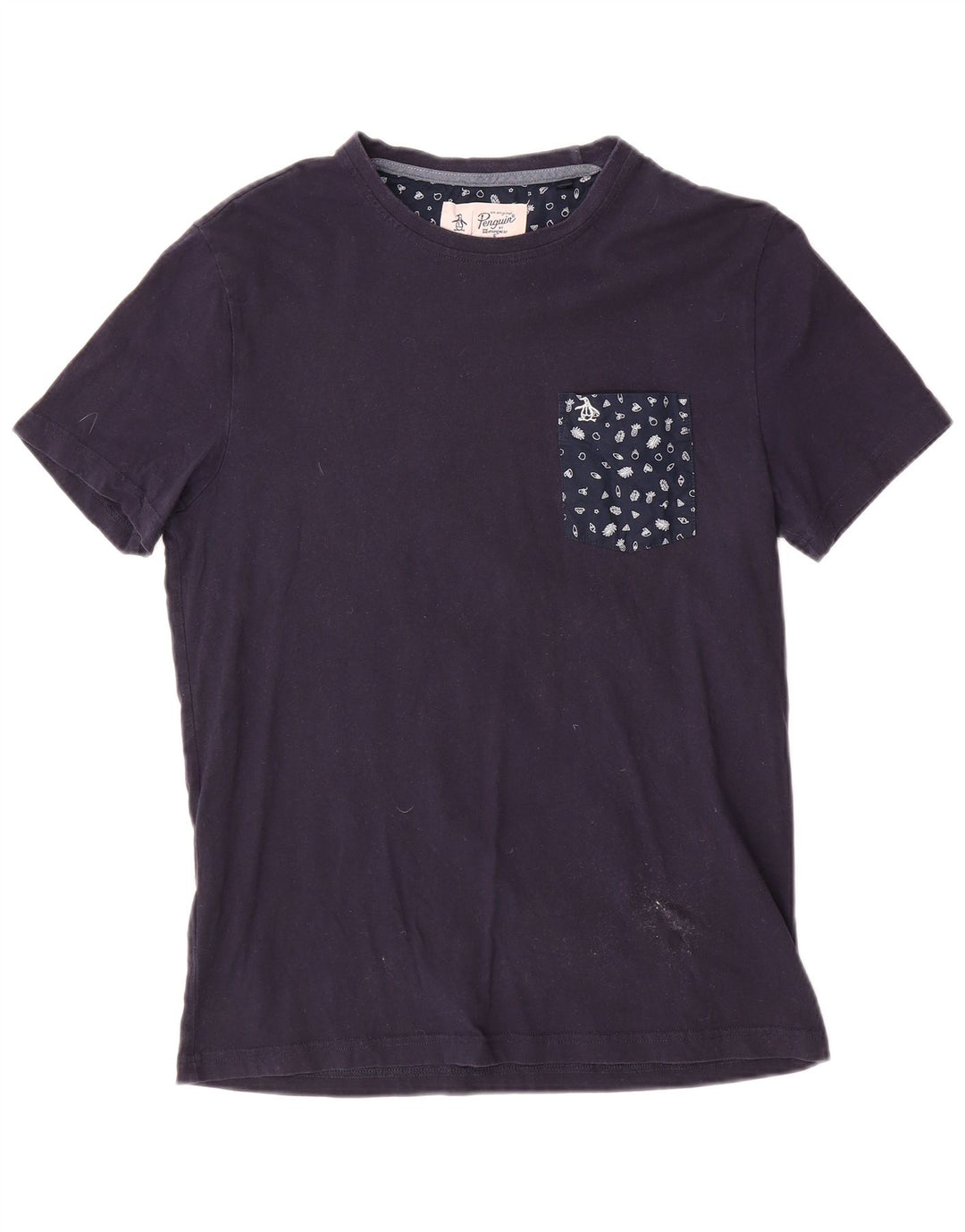 Tricou pentru bărbați Penguin Top Mediu Bleumarin Bumbac