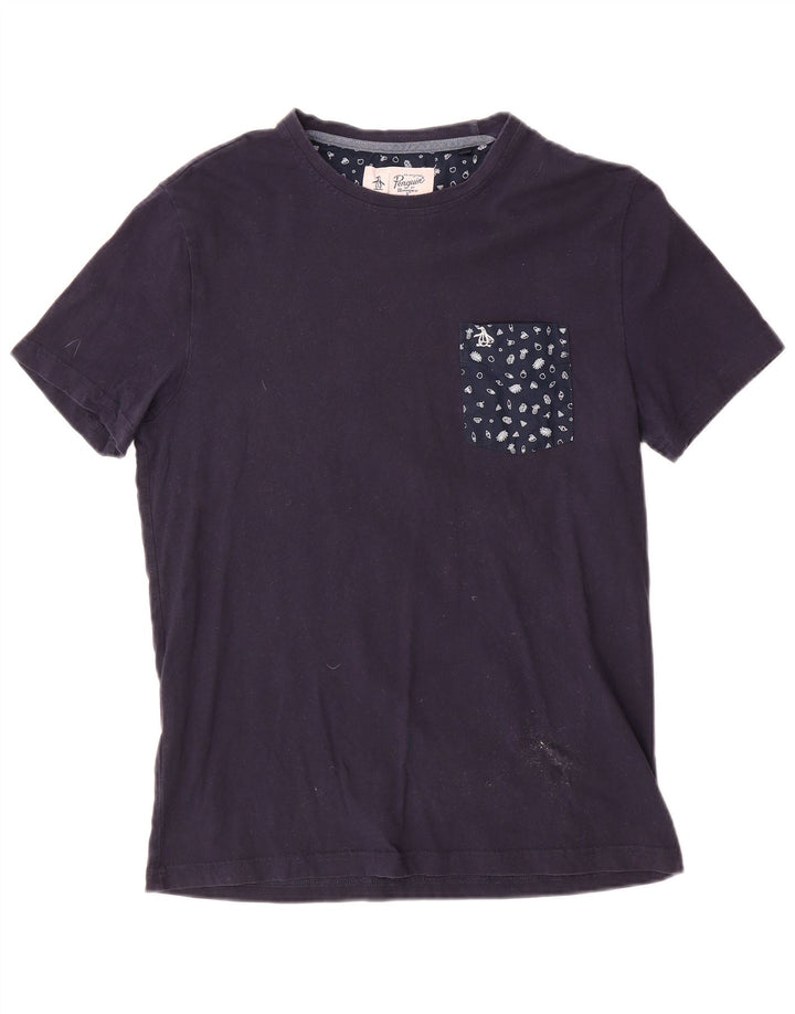 Tricou pentru bărbați Penguin Top Mediu Bleumarin Bumbac