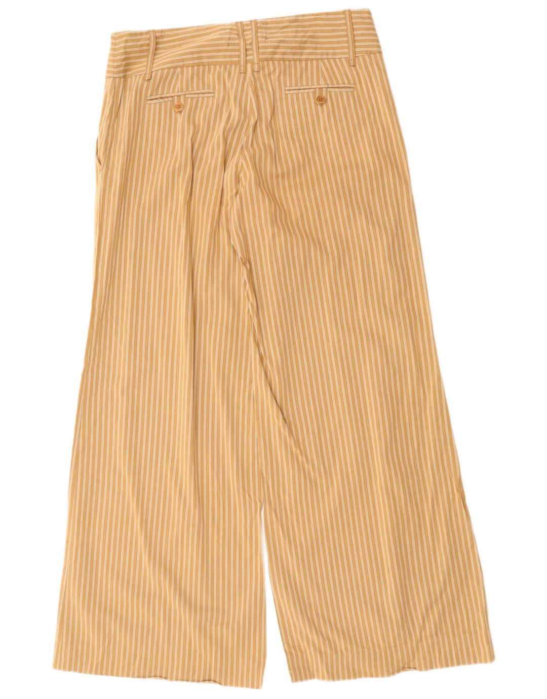 MAX MARA Pantaloni casual pentru femei cu picioare largi US 10 Large W34 L32 Maro cu dungi