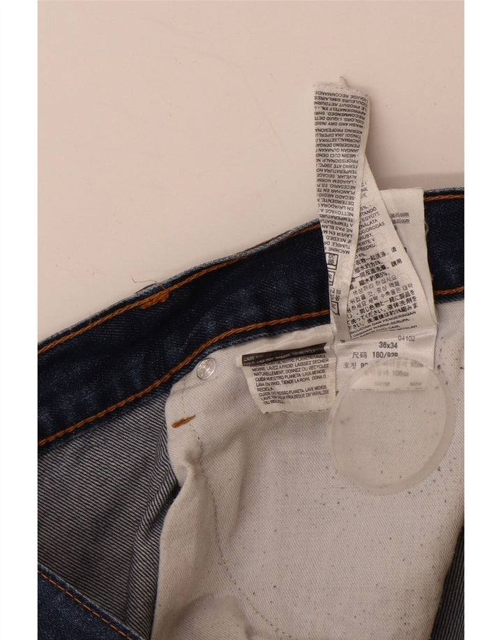Blugi drepti pentru bărbați LEVI'S 514 W36 L29 Bumbac albastru