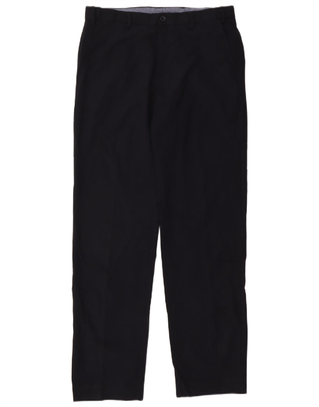 Pantaloni de costum obișnuiți, drepti, pentru bărbați, Marks & Spencer, L34 L33, bleumarin