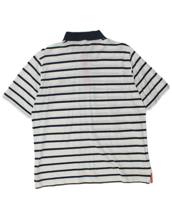 Amerigo Vespucci tricou polo rugby pentru bărbați cu dungi albe mari