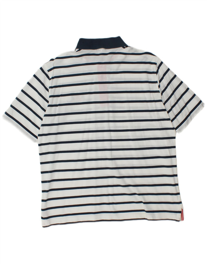 Amerigo Vespucci tricou polo rugby pentru bărbați cu dungi albe mari