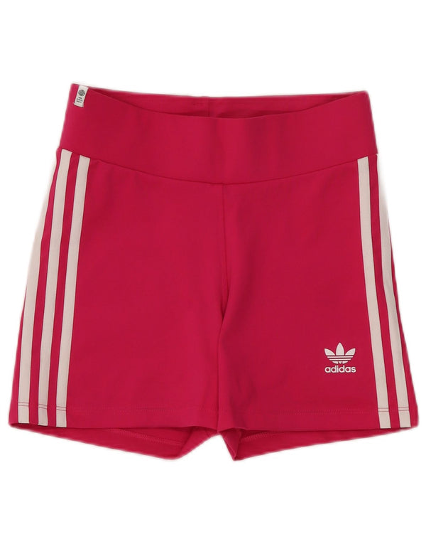 Pantaloni scurți sport Adidas pentru femei UK 8 Small Pink Poliester Sports