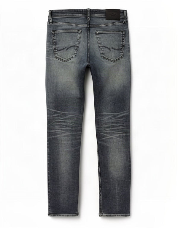 Jack & Jones Blugi slim GLENN Distressed pentru bărbați L30 L32 Bumbac albastru