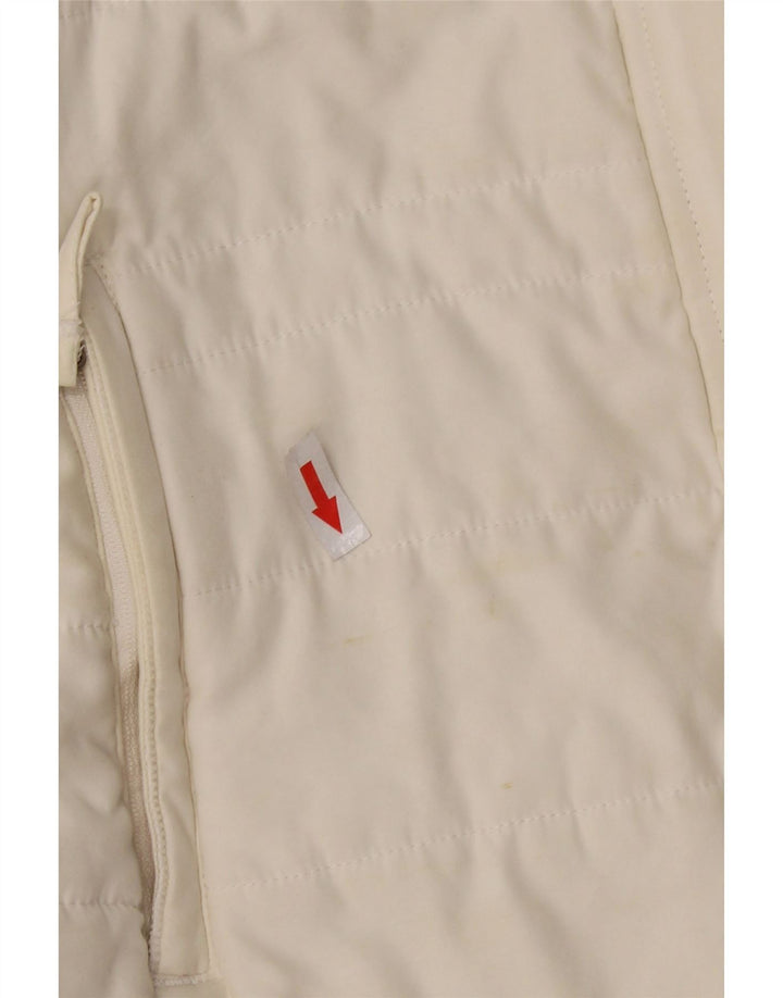 WEIRD FISH Gilet căptușit pentru femei UK 14 Poliester alb mare