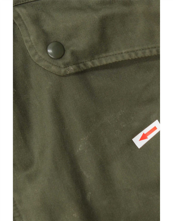 Jachetă parka cu glugă vintage pentru bărbați UK 40 mare verde