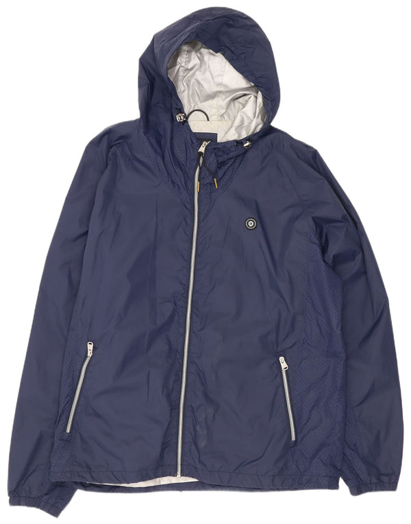 Jack & Jones Jachetă de ploaie cu glugă pentru bărbați UK 44 2XL Bleumarin