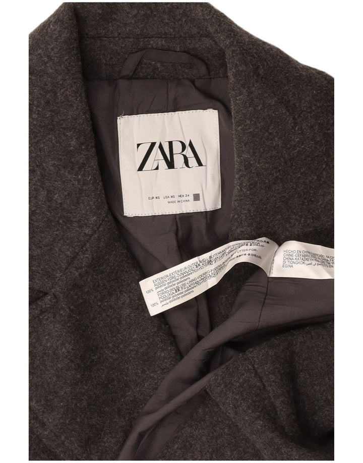 Palton supradimensionat pentru femei ZARA UK 6 XS poliester gri