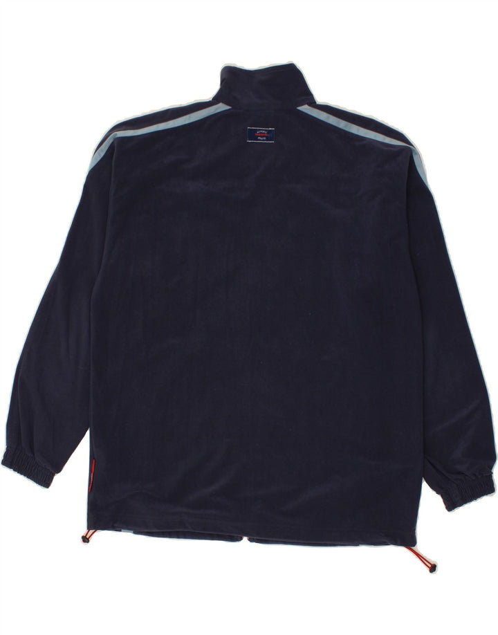 DIADORA Mens Tracksuit Top Jacket IT 52 Large Navy Blue Colourblock Vintage Diadora and Second-Hand Diadora from Messina Hembry 