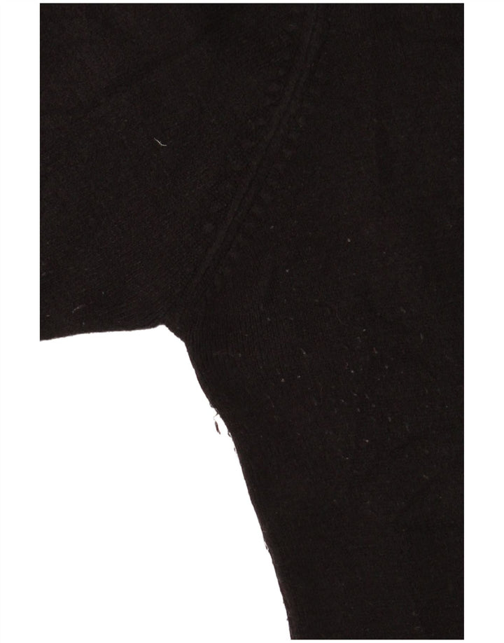 Pulover pentru femei Essentials cu gât rulat UK 14 Medium Negru Acrilic