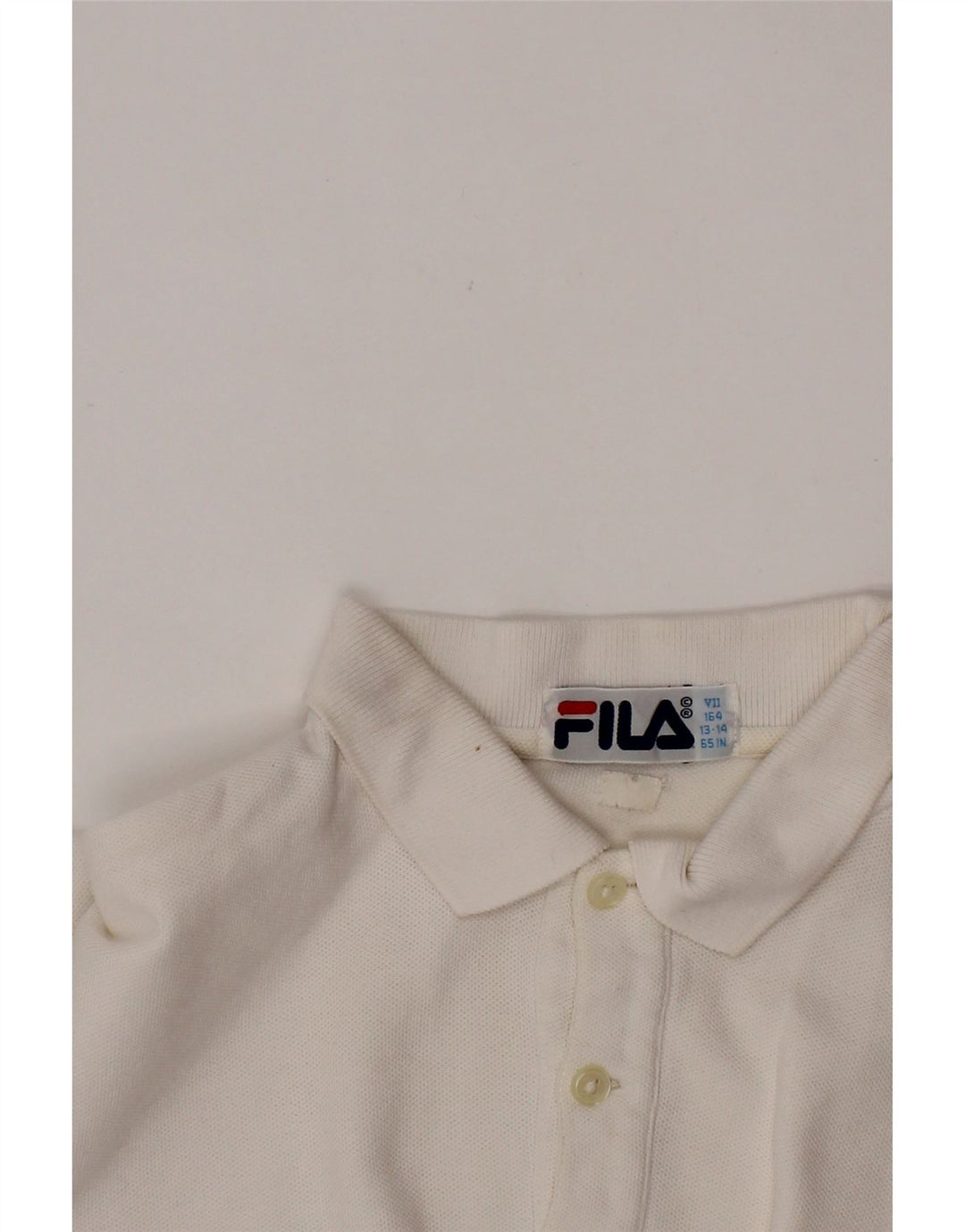 Tricou Polo Băieți FILA 13-14 Ani Alb