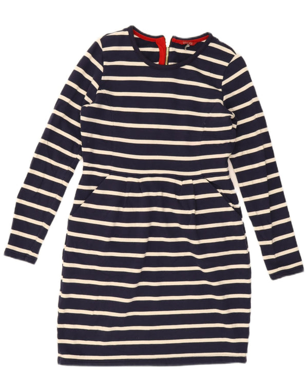 Rochie teacă pentru femei Joules UK 12 Medium bleumarin din bumbac cu dungi Nautical