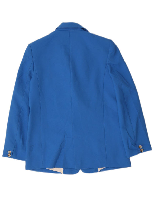 Blazer supradimensionat cu 2 nasturi Zara pentru femei UK 6 XS Albastru